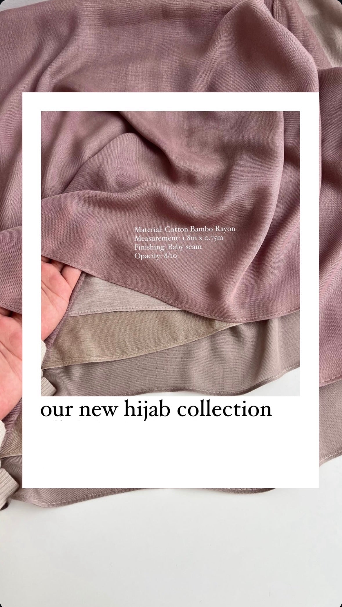 [INSTOCK] Cotton Bamboo Rayon Shawl