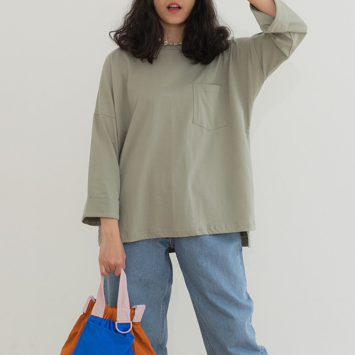 [PO] Rumi Oversized Pocket Tee - 11 Colours