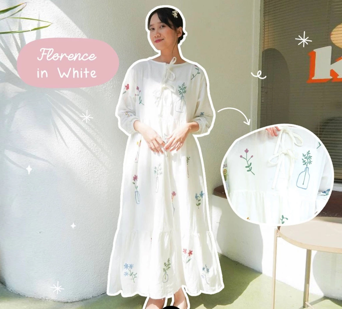 [PO] Korean Embroidered Dress