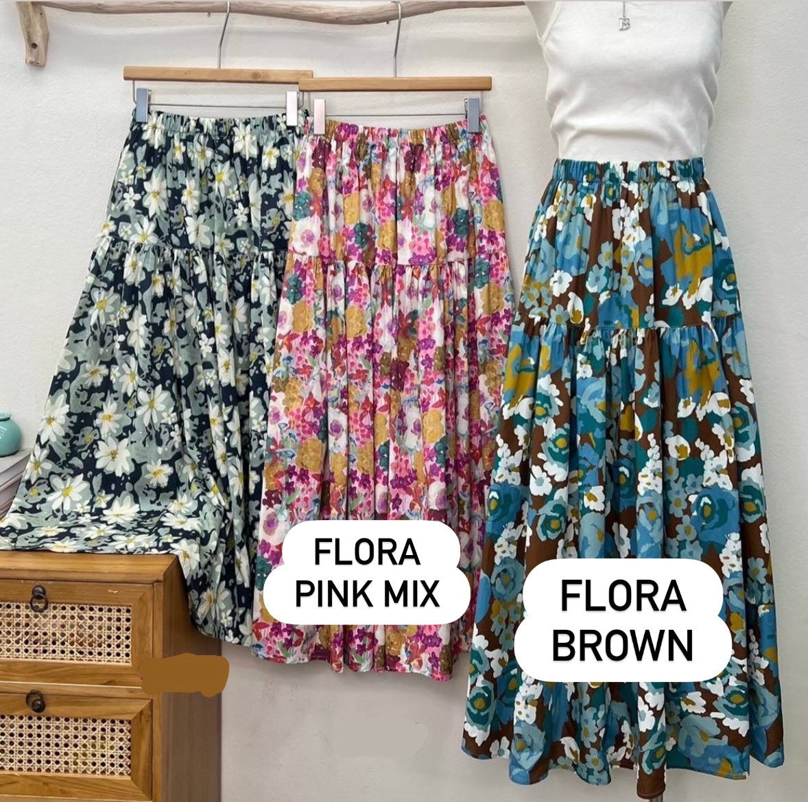 [PO] Floral Skirt