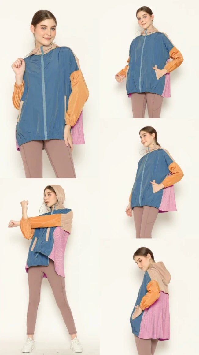 [PO] NEW Activewear Pleated Jacket - Mix Colours