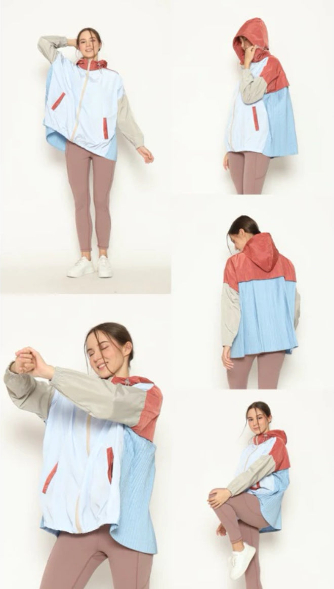 [PO] NEW Activewear Pleated Jacket - Mix Colours