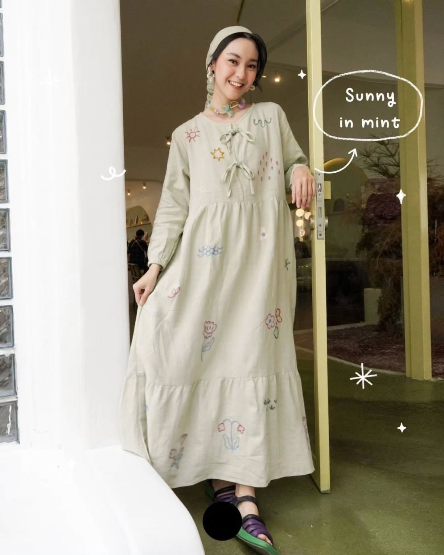 [PO] Korean Embroidered Dress