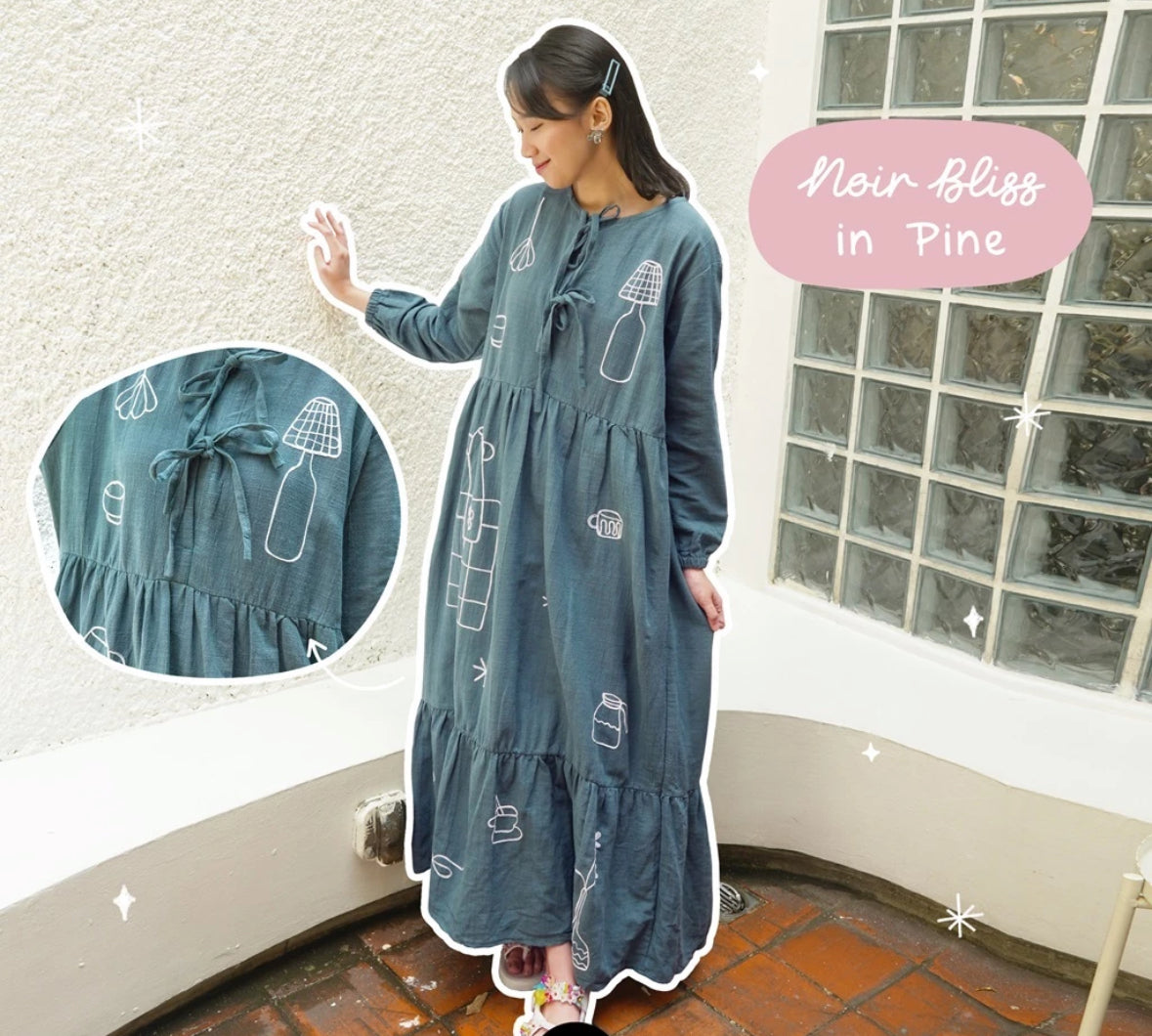 [PO] Korean Embroidered Dress