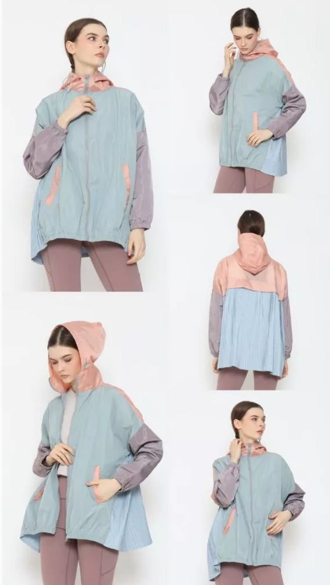 [PO] NEW Activewear Pleated Jacket - Mix Colours