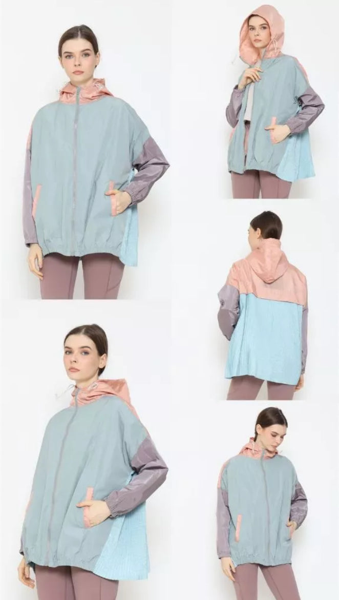 [PO] NEW Activewear Pleated Jacket - Mix Colours