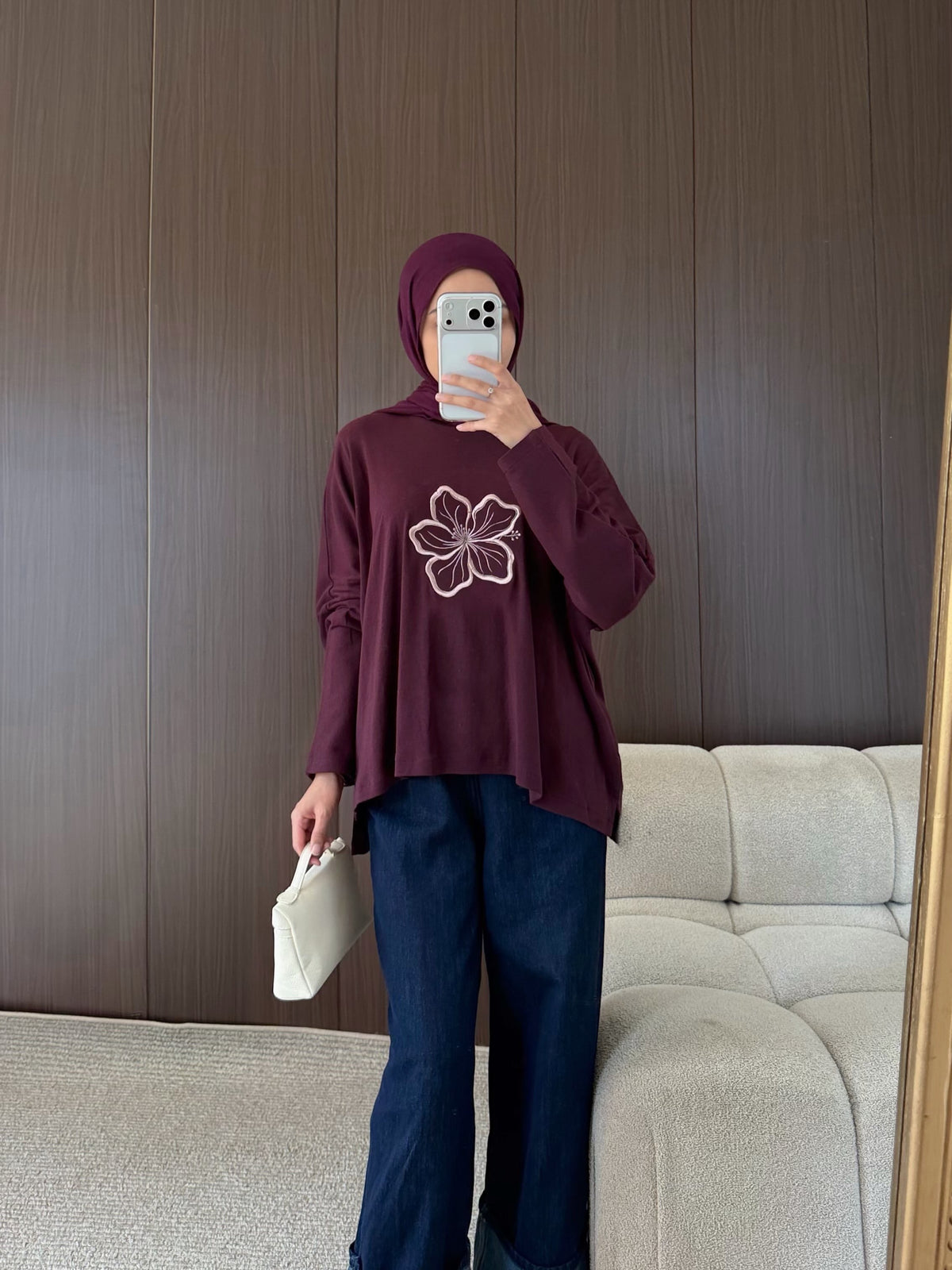 [PO] Rose Batwing Top