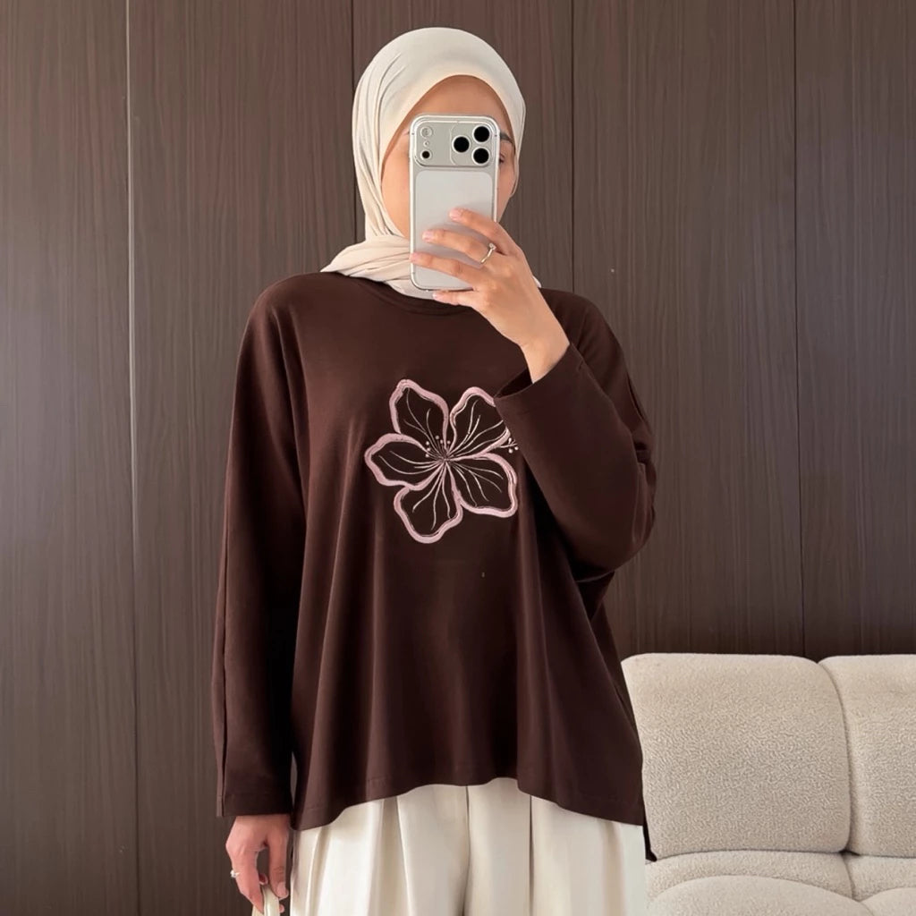 [PO] Rose Batwing Top