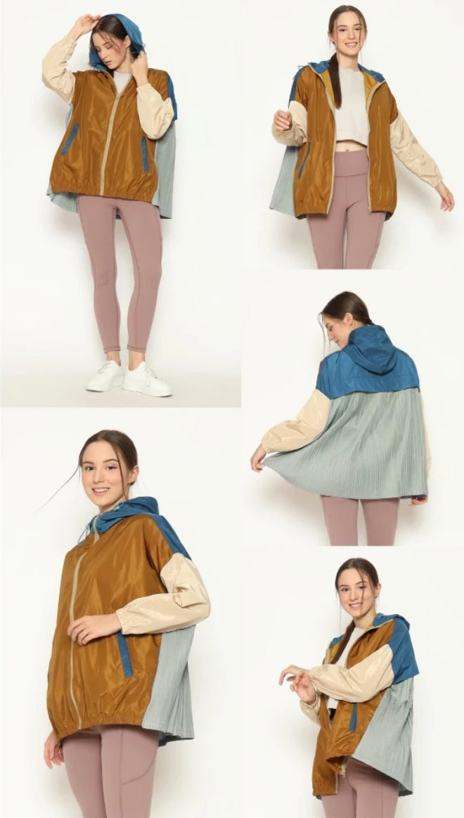 [PO] NEW Activewear Pleated Jacket - Mix Colours