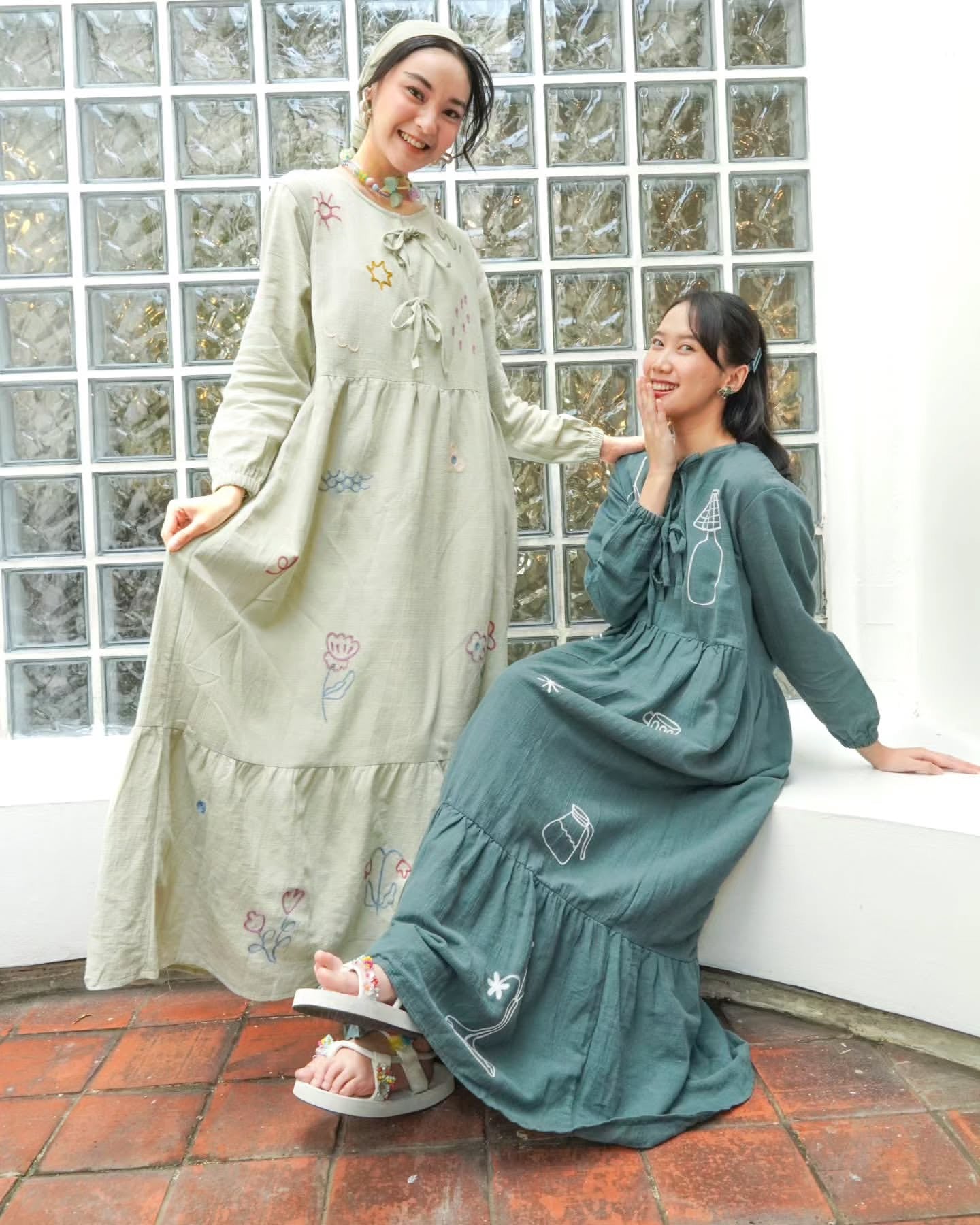 [PO] Korean Embroidered Dress