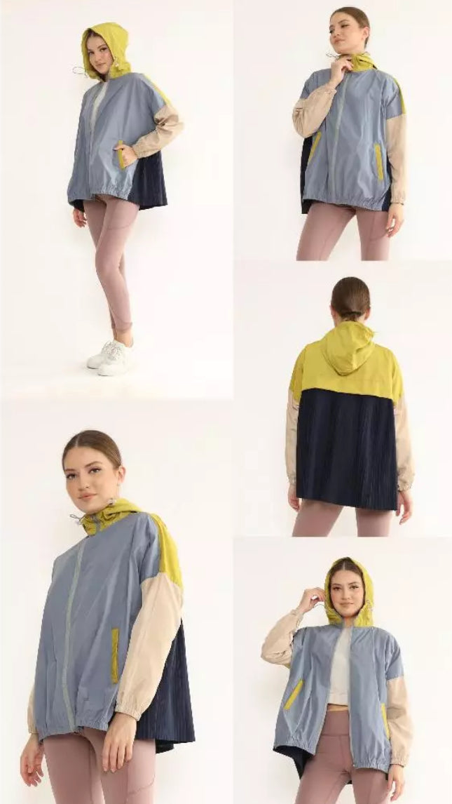 [PO] NEW Activewear Pleated Jacket - Mix Colours