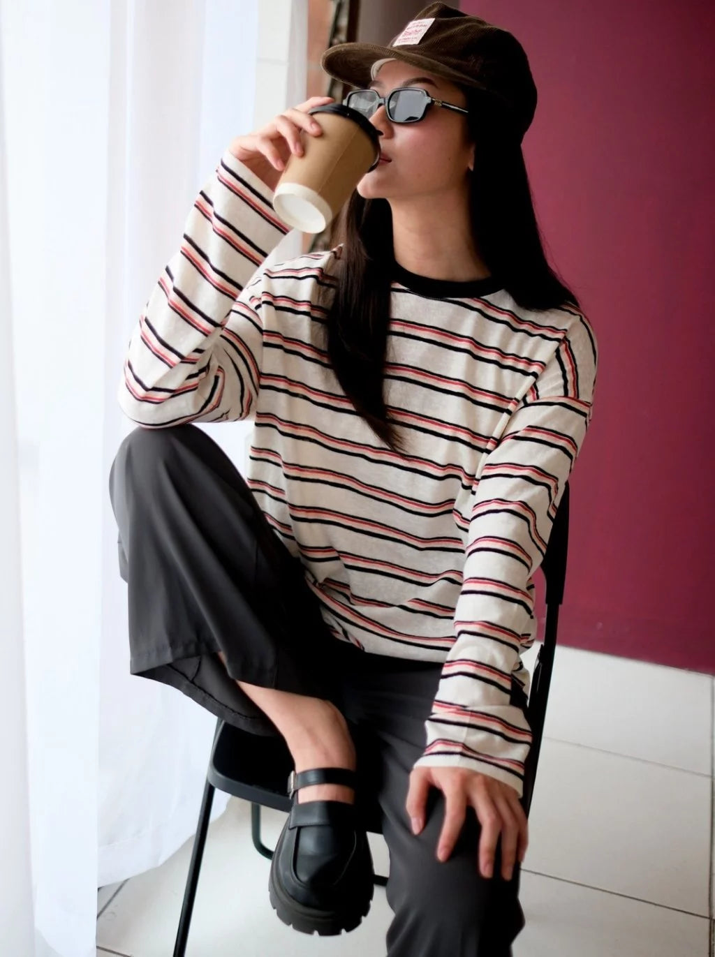 [PO] Enda Stripe Knit