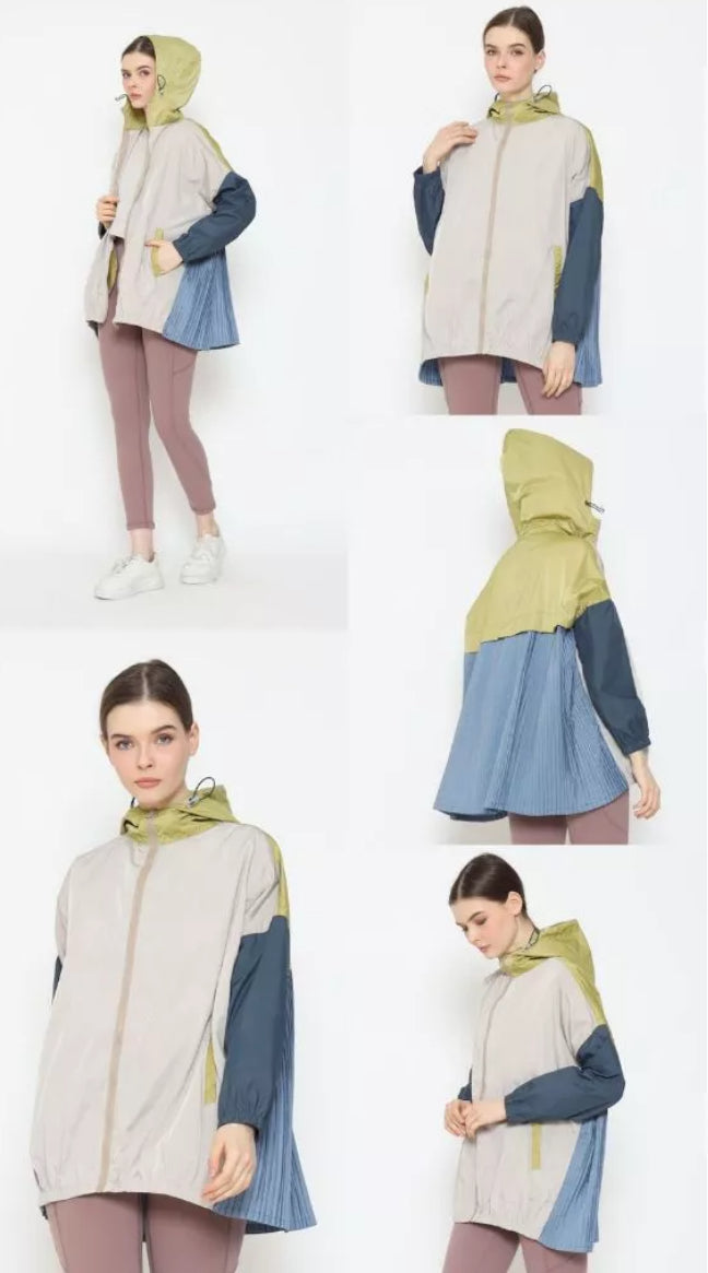 [PO] NEW Activewear Pleated Jacket - Mix Colours