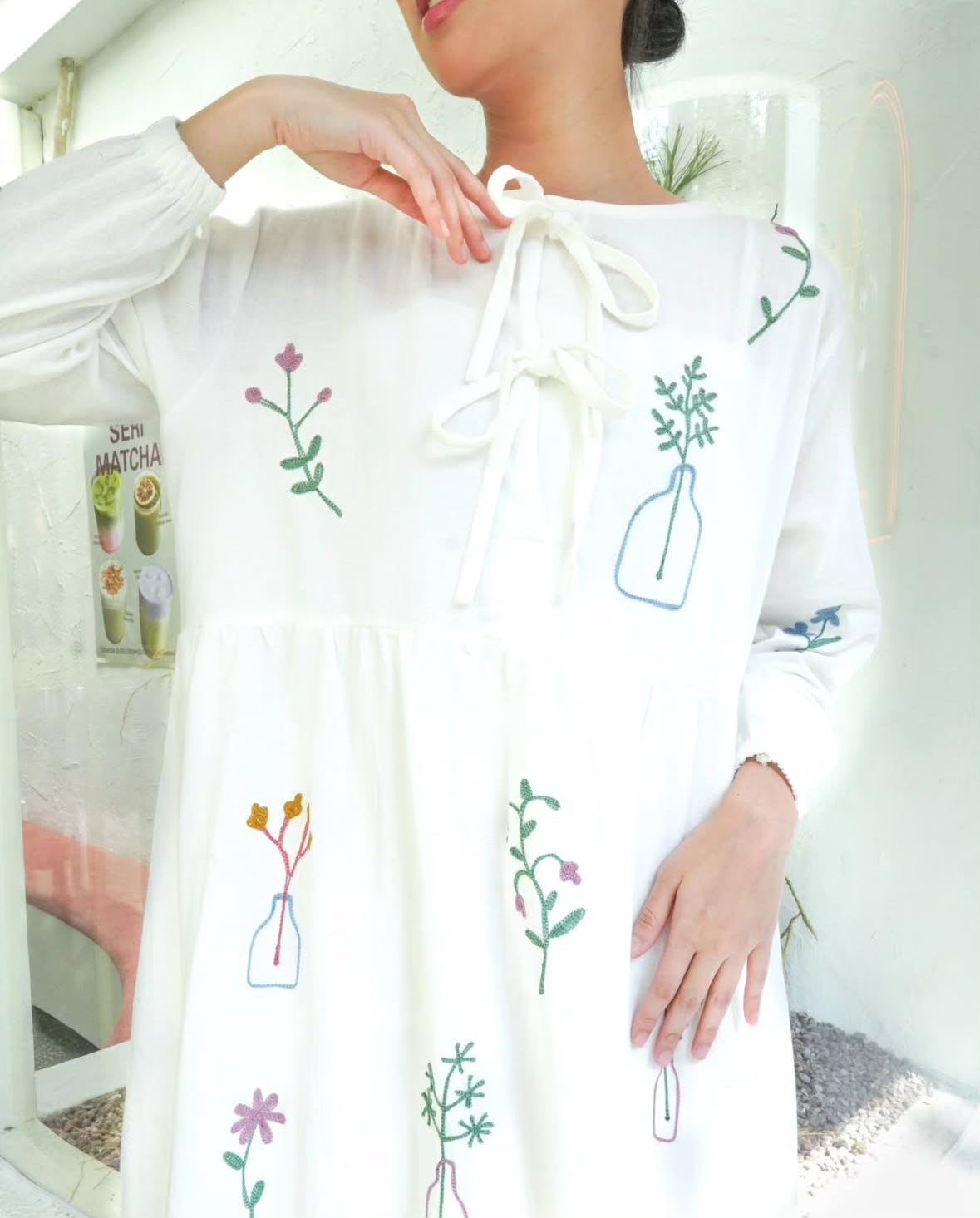 [PO] Korean Embroidered Dress