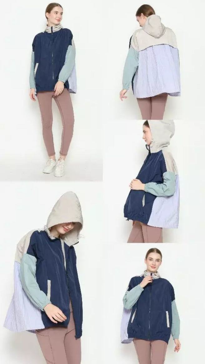 [PO] NEW Activewear Pleated Jacket - Mix Colours