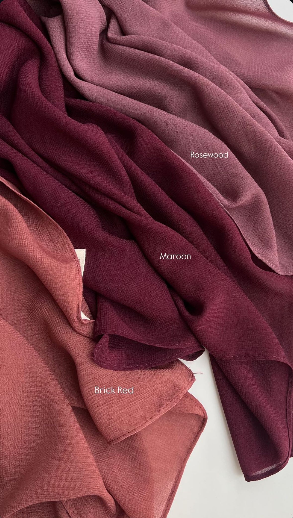 [INSTOCK] Arabic Chiffon Shawl - 17 Colours