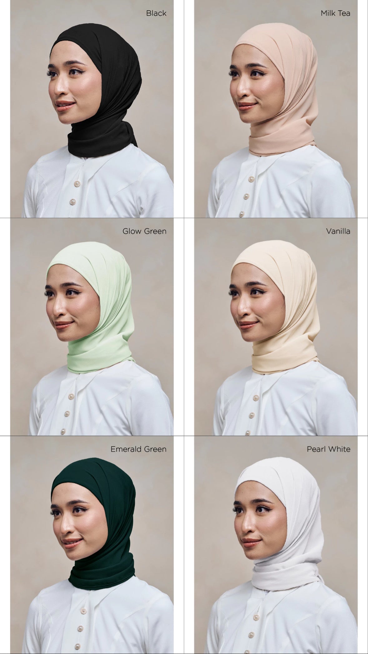 [PO] Leia Plain Hijab w/ Attached Inner
