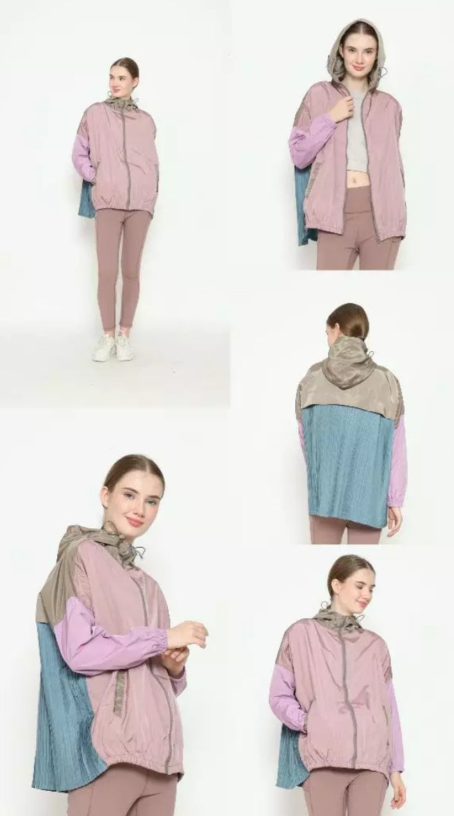 [PO] NEW Activewear Pleated Jacket - Mix Colours