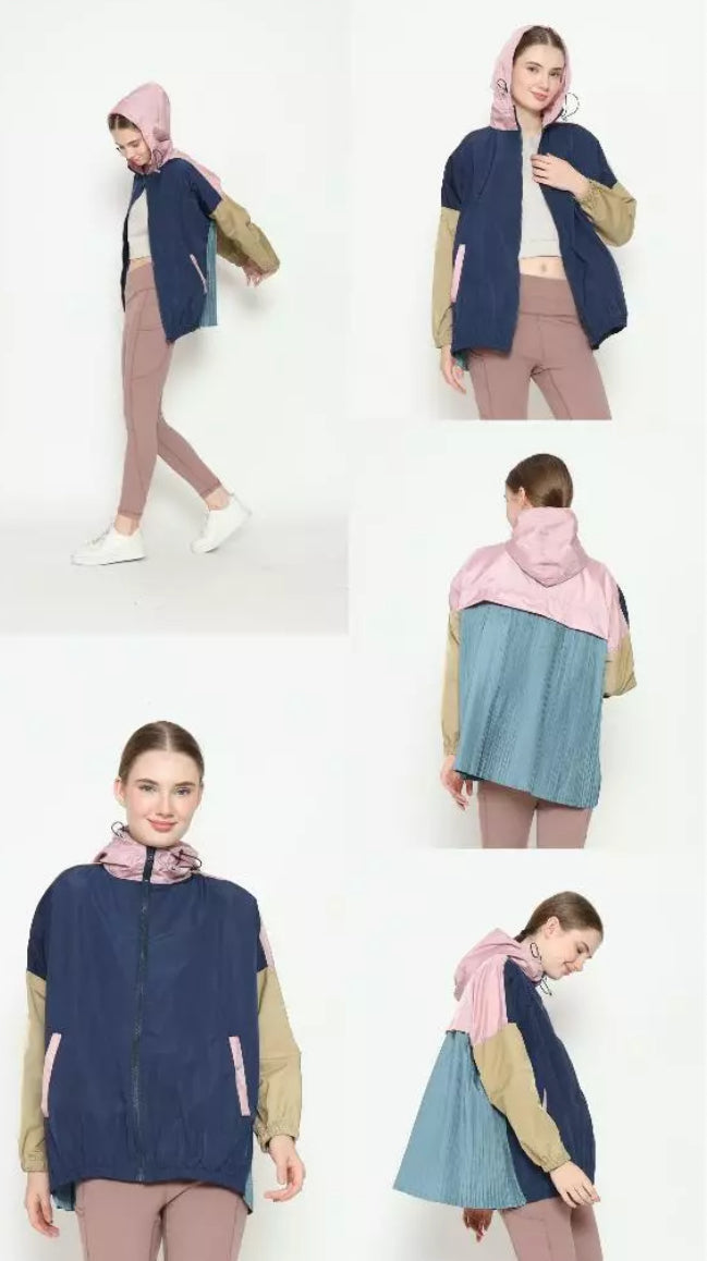 [PO] NEW Activewear Pleated Jacket - Mix Colours