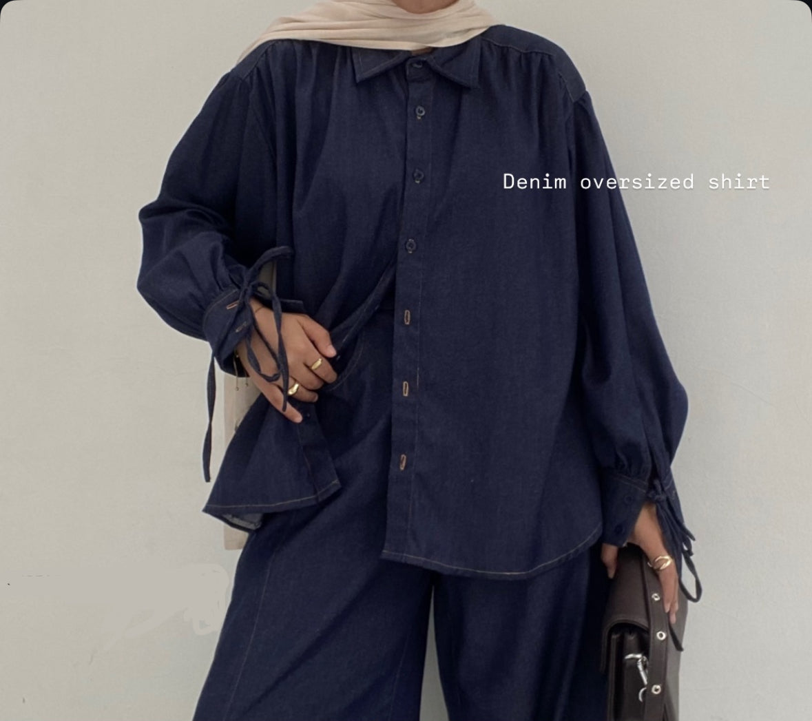 [PO] Denim Shirt Set