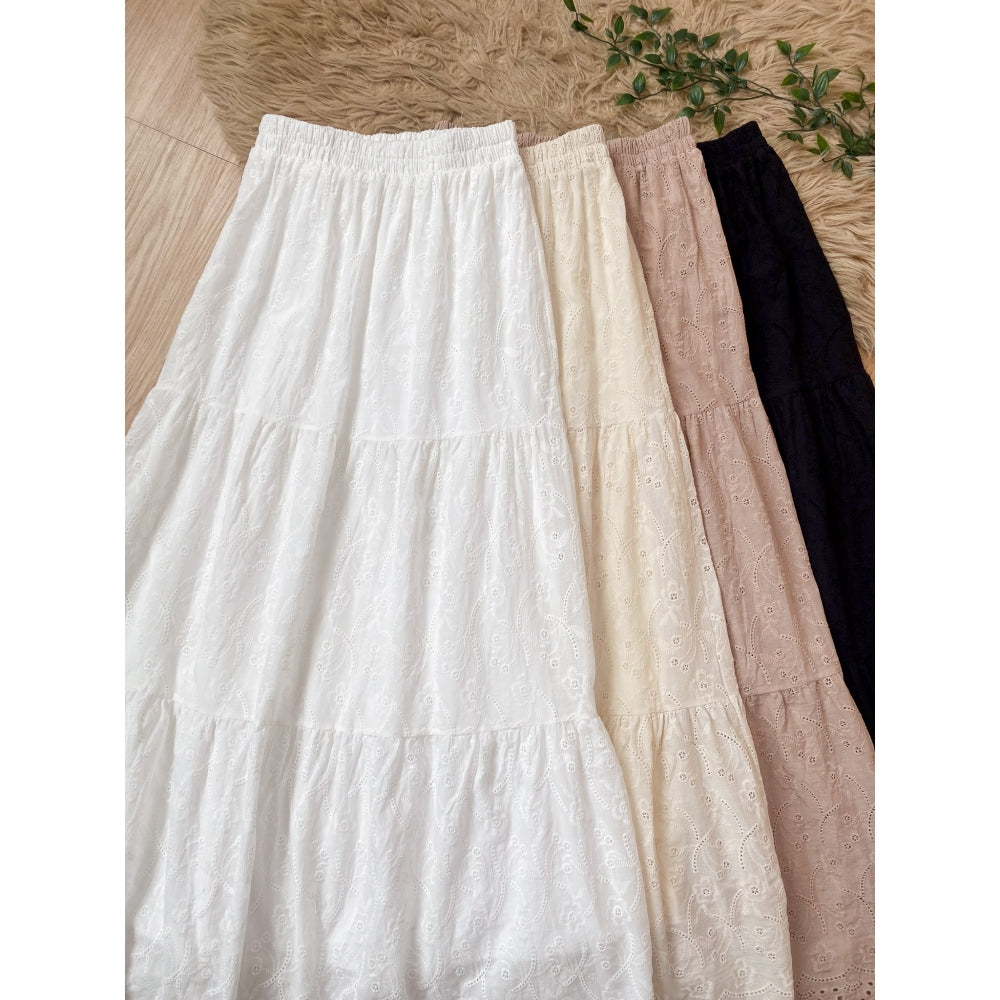 [PO] Tahara Eyelet Skirt - 4 Colours