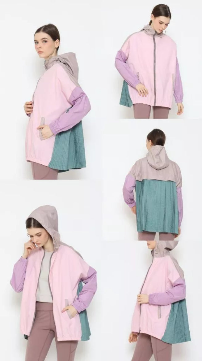 [PO] NEW Activewear Pleated Jacket - Mix Colours