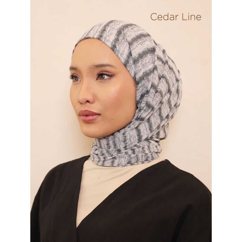 [PO] Leia Printed Hijab w/ Attached Inner