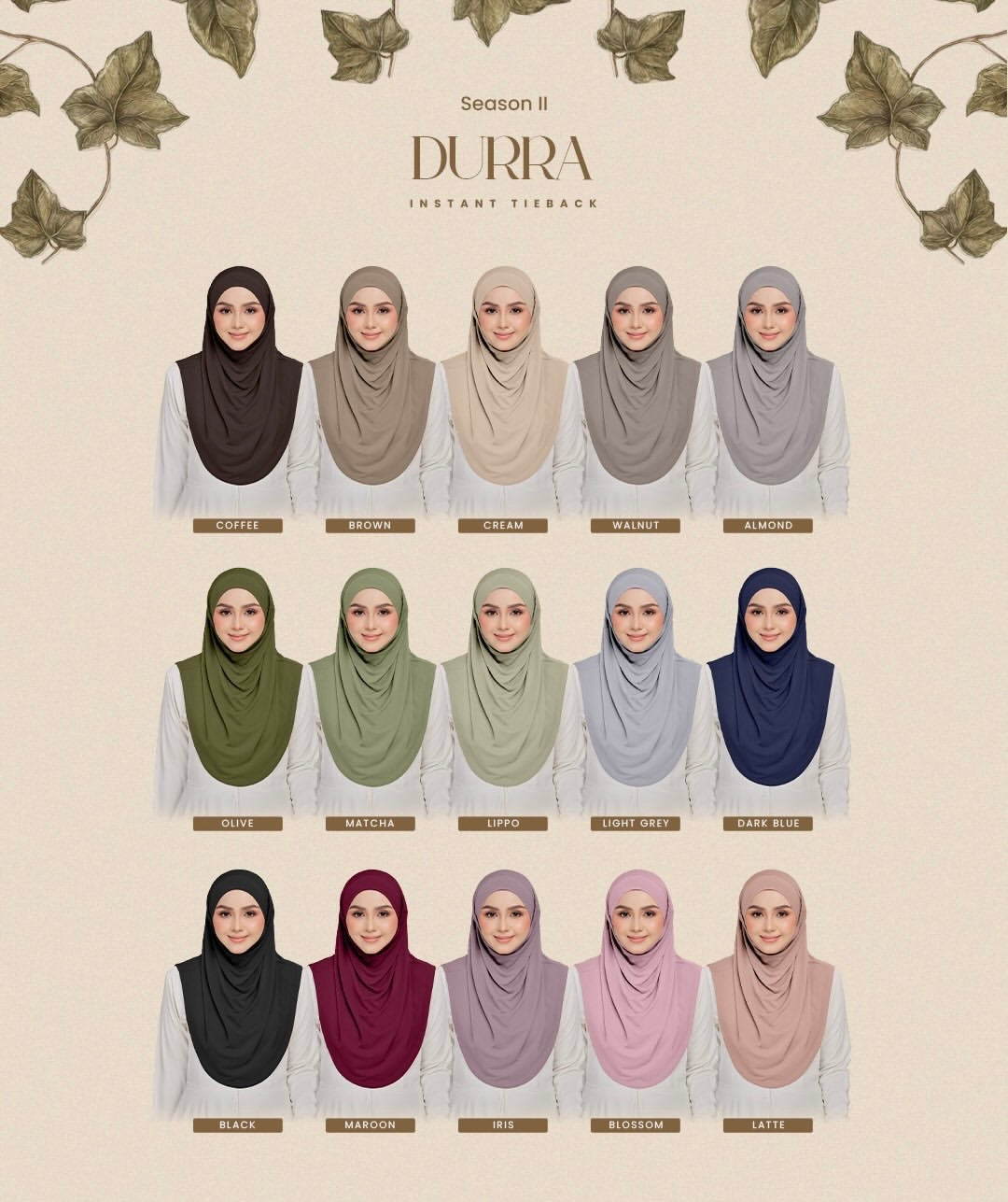 [PO] Durra Instant Tie-Back Hijab