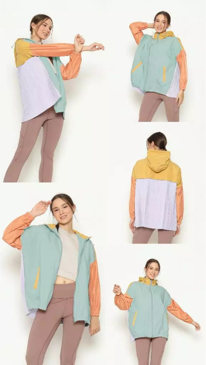 [PO] NEW Activewear Pleated Jacket - Mix Colours