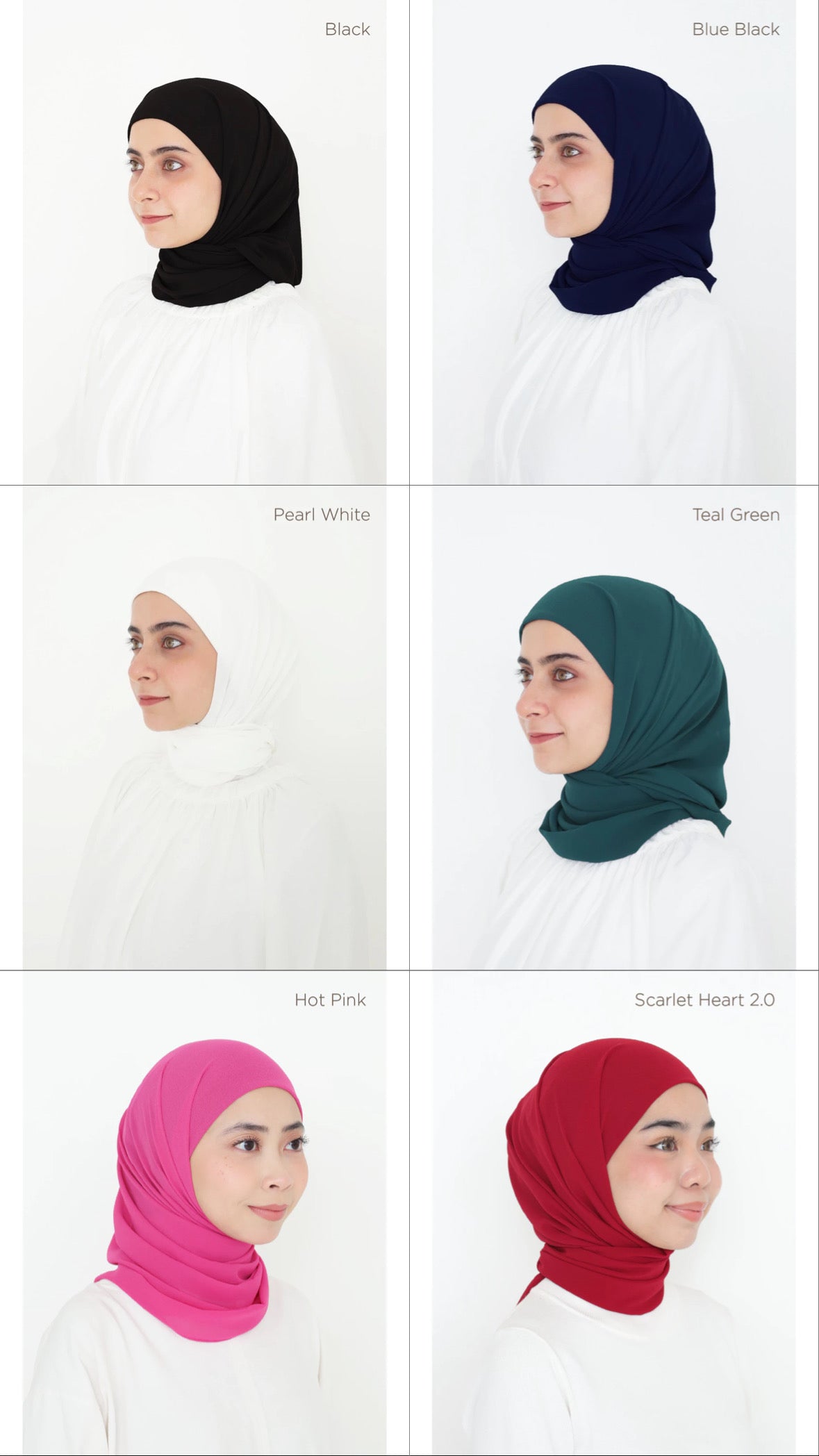 [PO] Leia Plain Hijab w/ Attached Inner
