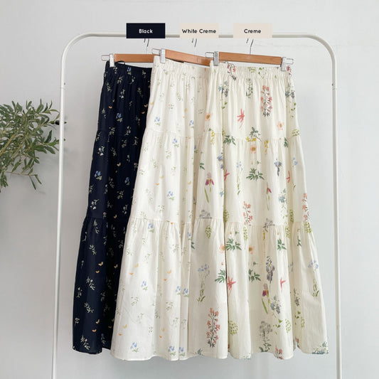 [PO] Tiffy Floral Skirt - 3 Colours