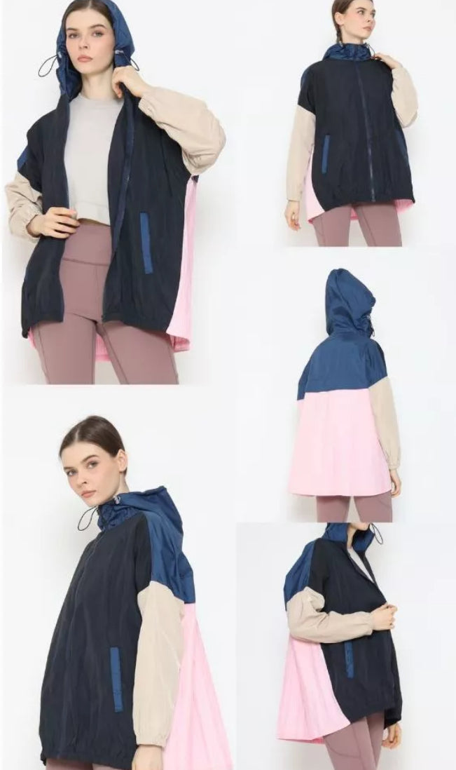 [PO] NEW Activewear Pleated Jacket - Mix Colours
