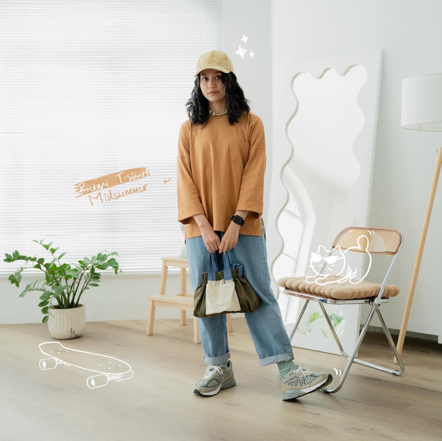 [PO] Rumi Oversized Pocket Tee - 11 Colours