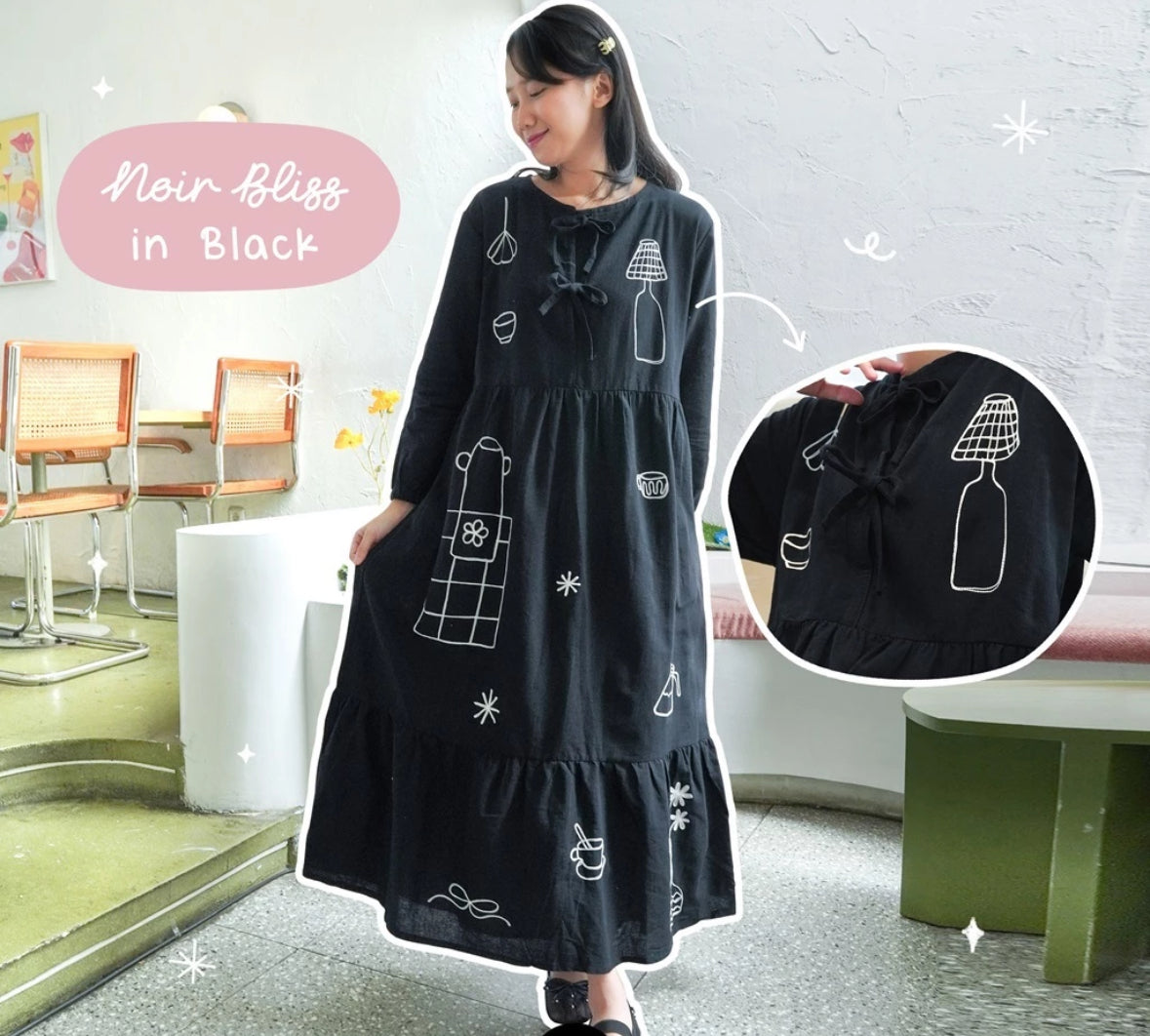 [PO] Korean Embroidered Dress