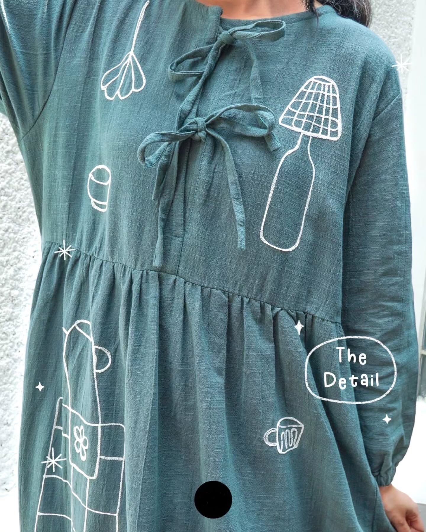 [PO] Korean Embroidered Dress