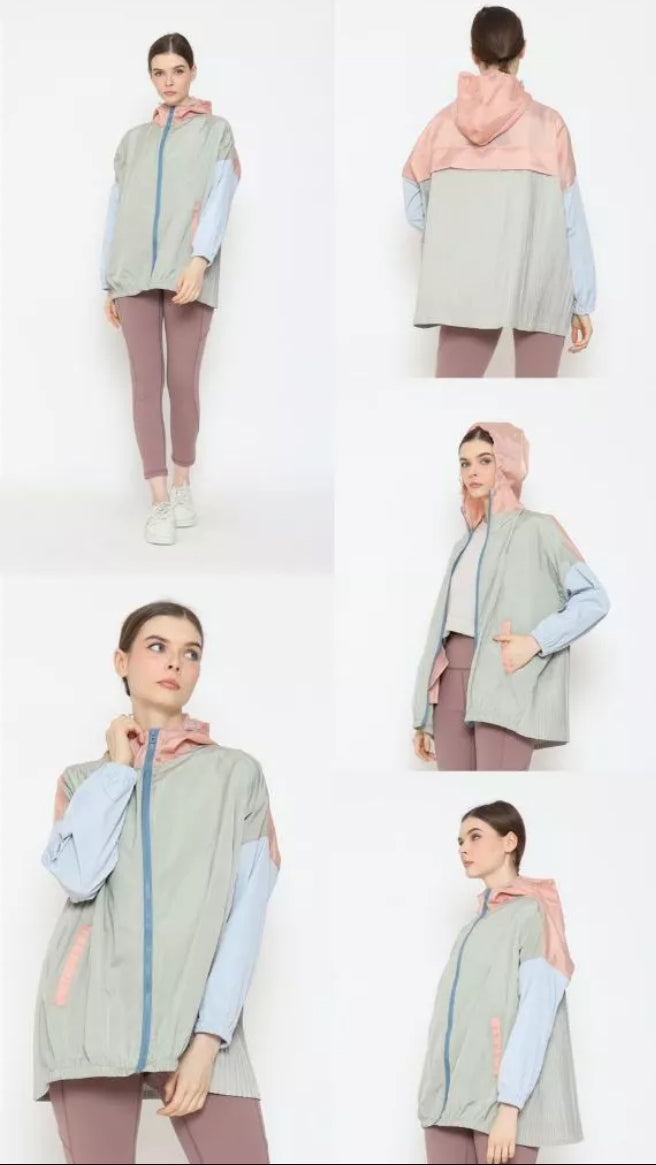 [PO] NEW Activewear Pleated Jacket - Mix Colours