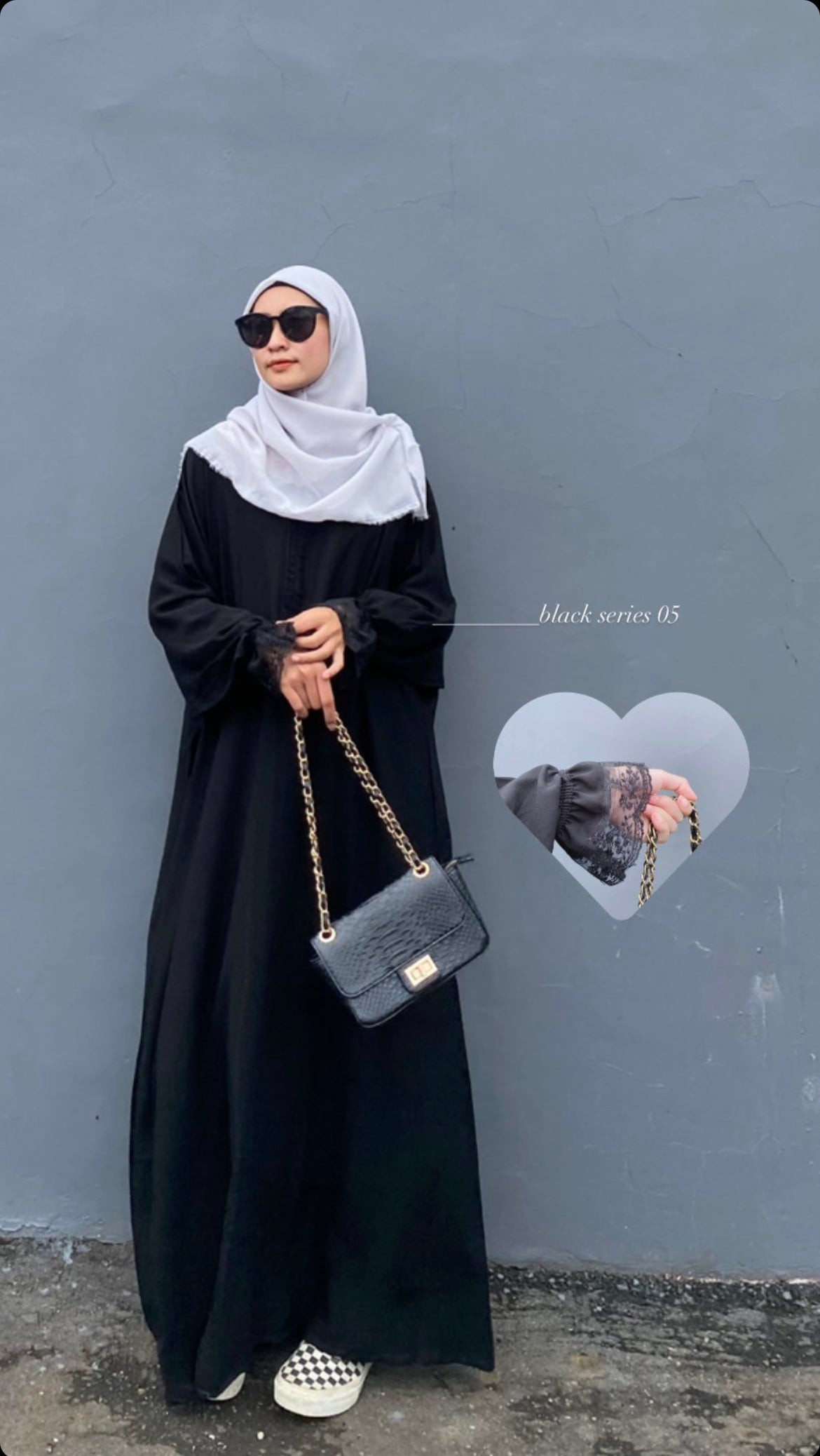 [PO] Zahra Abaya Black Series - 5 Designs