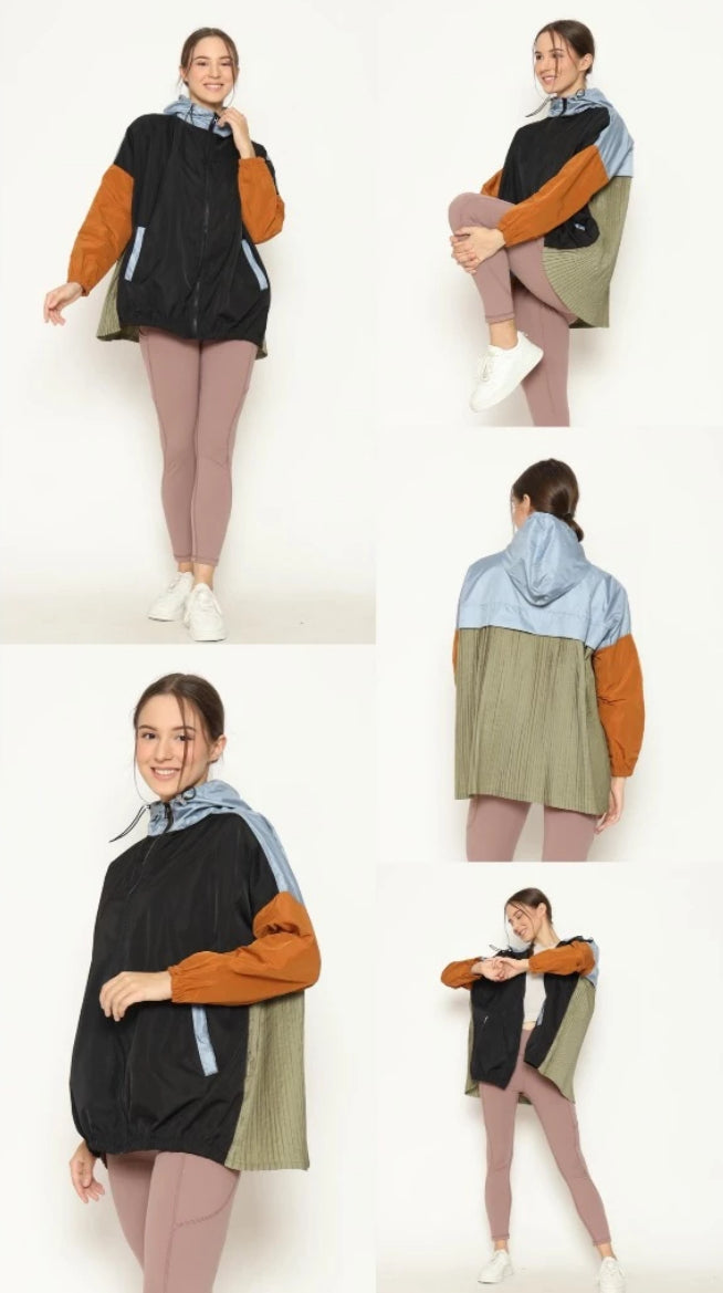 [PO] NEW Activewear Pleated Jacket - Mix Colours