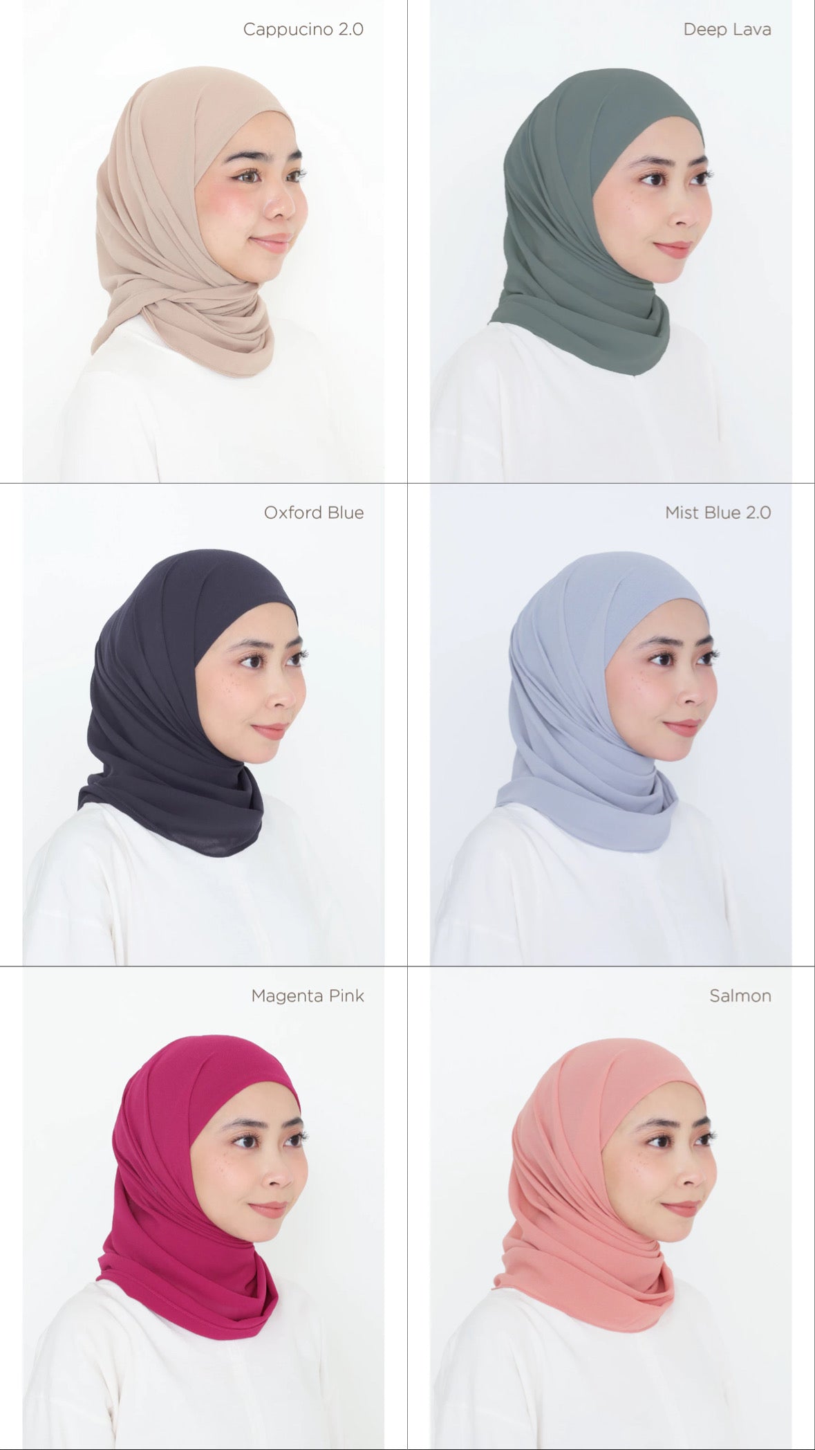 [PO] Leia Plain Hijab w/ Attached Inner
