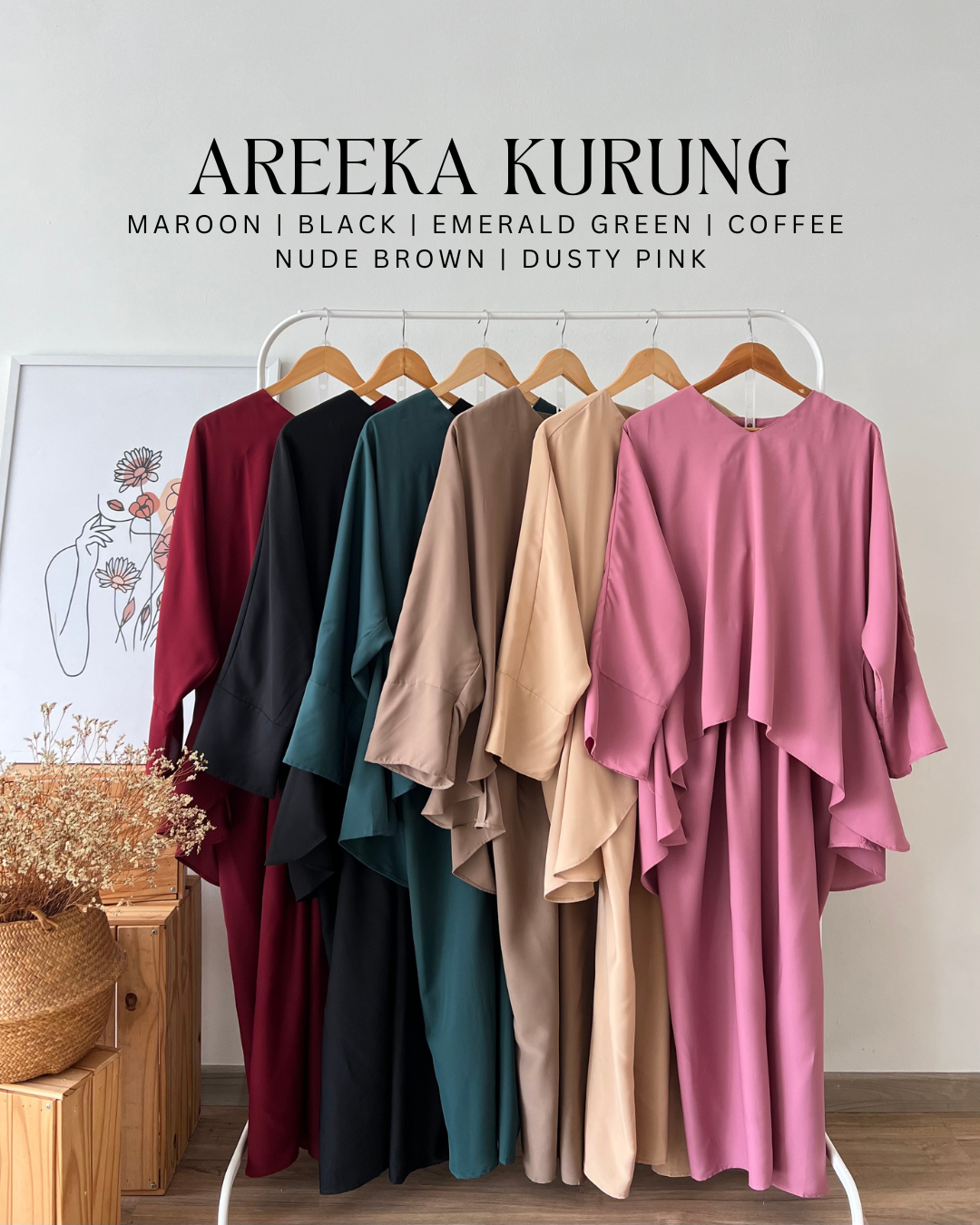 [INSTOCK] Areeka Kurung - 6 Colours