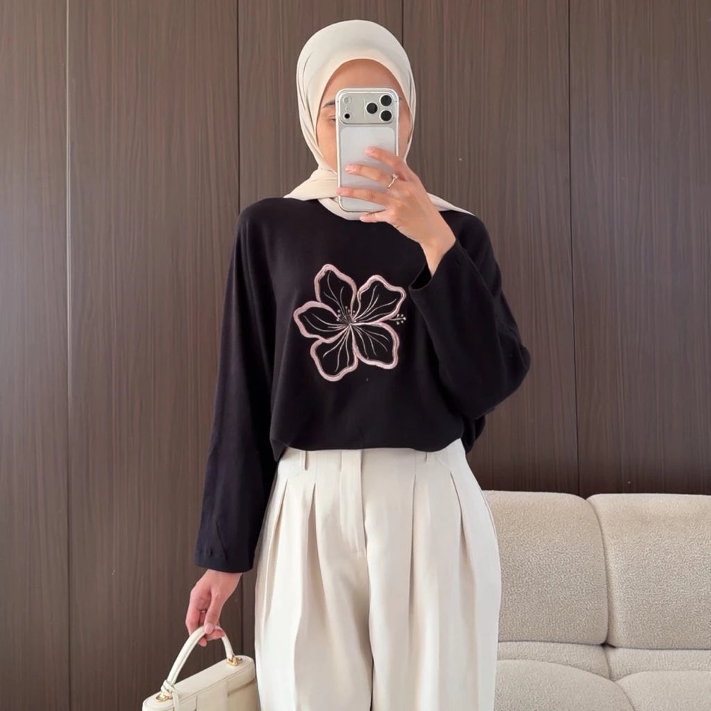 [PO] Rose Batwing Top