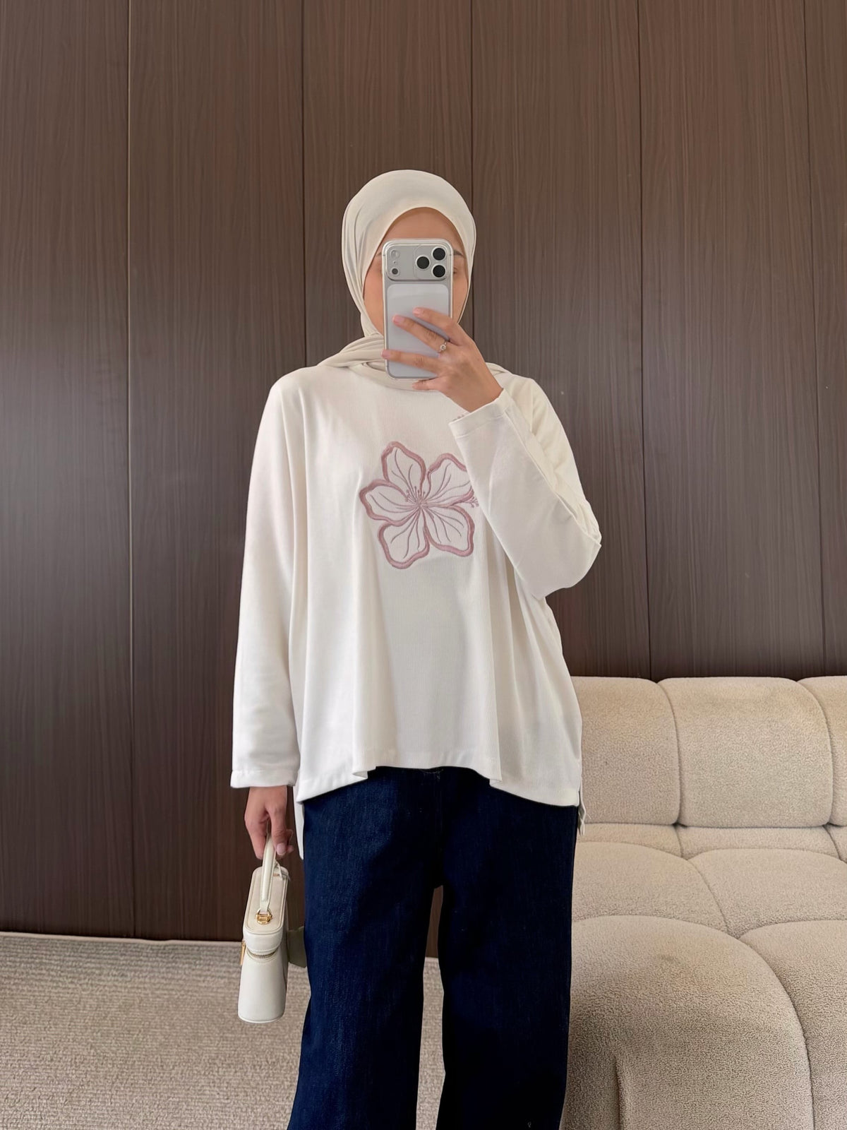 [PO] Rose Batwing Top