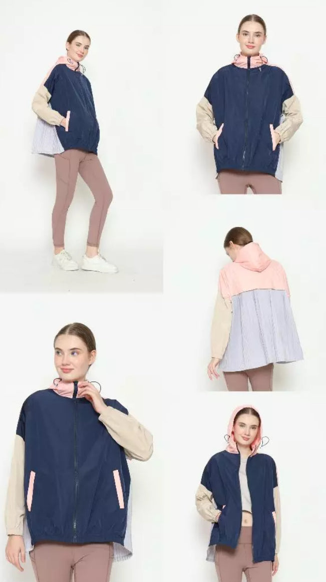 [PO] NEW Activewear Pleated Jacket - Mix Colours