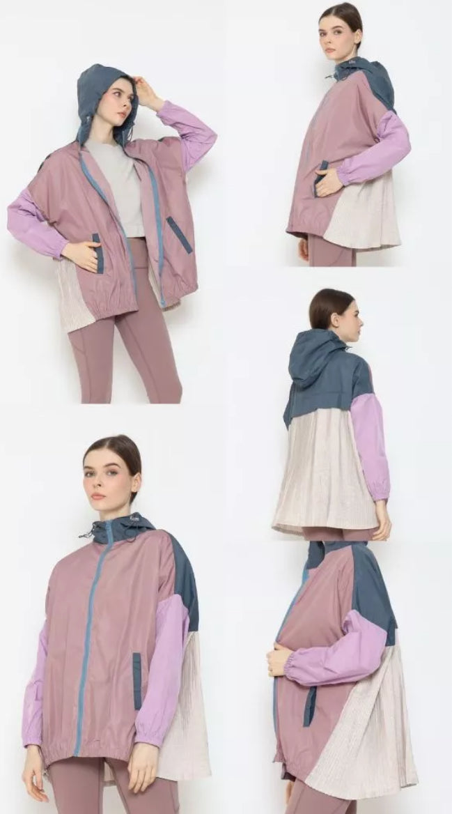 [PO] NEW Activewear Pleated Jacket - Mix Colours