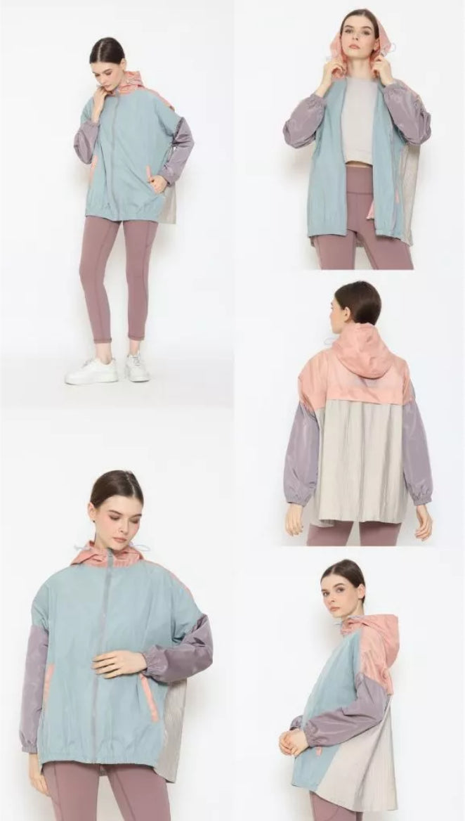 [PO] NEW Activewear Pleated Jacket - Mix Colours