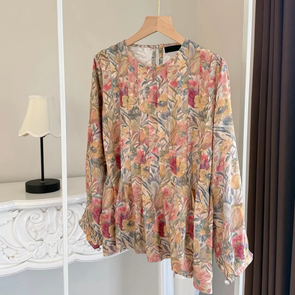 [PO] Runa Pleated Blouse