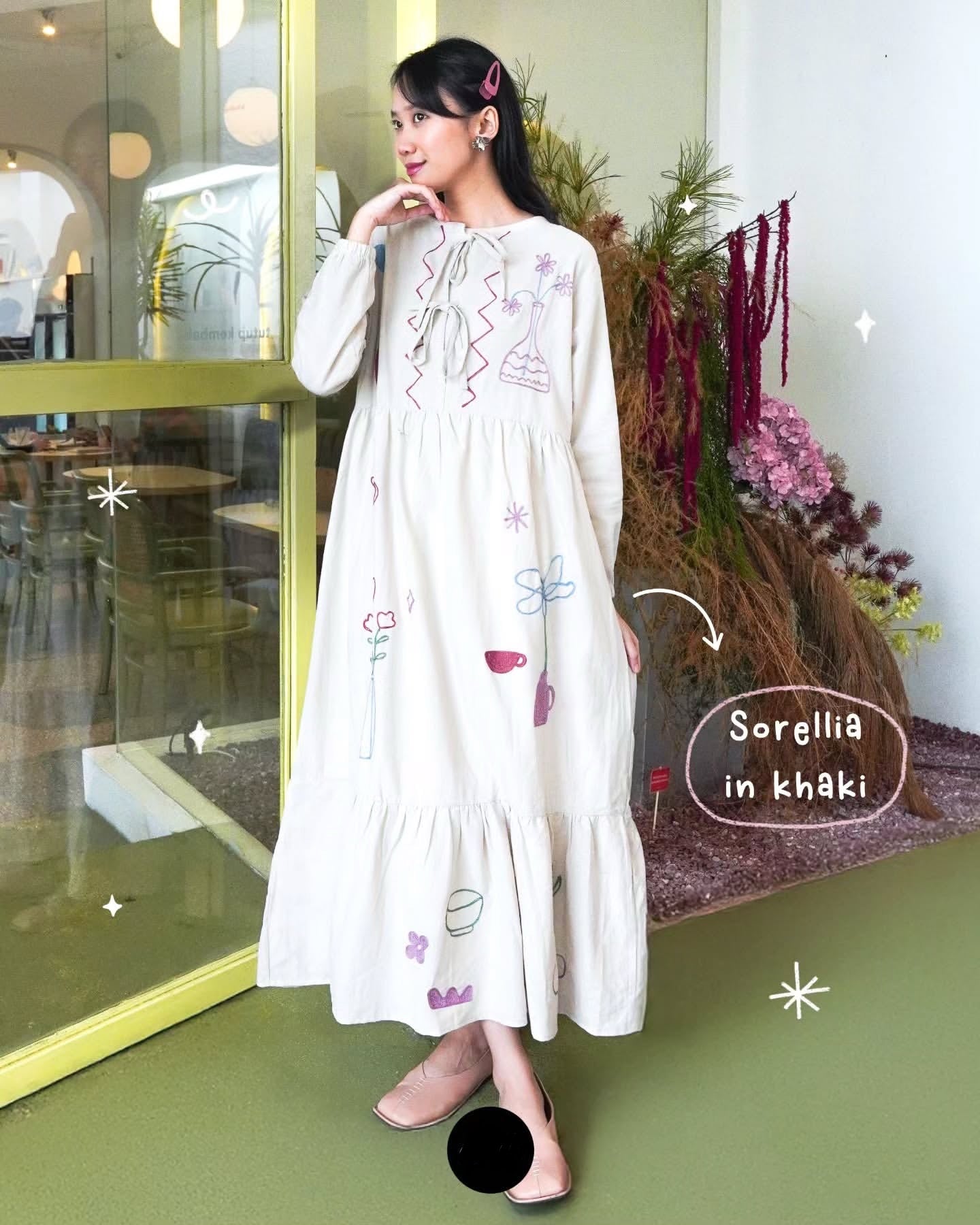 [PO] Korean Embroidered Dress