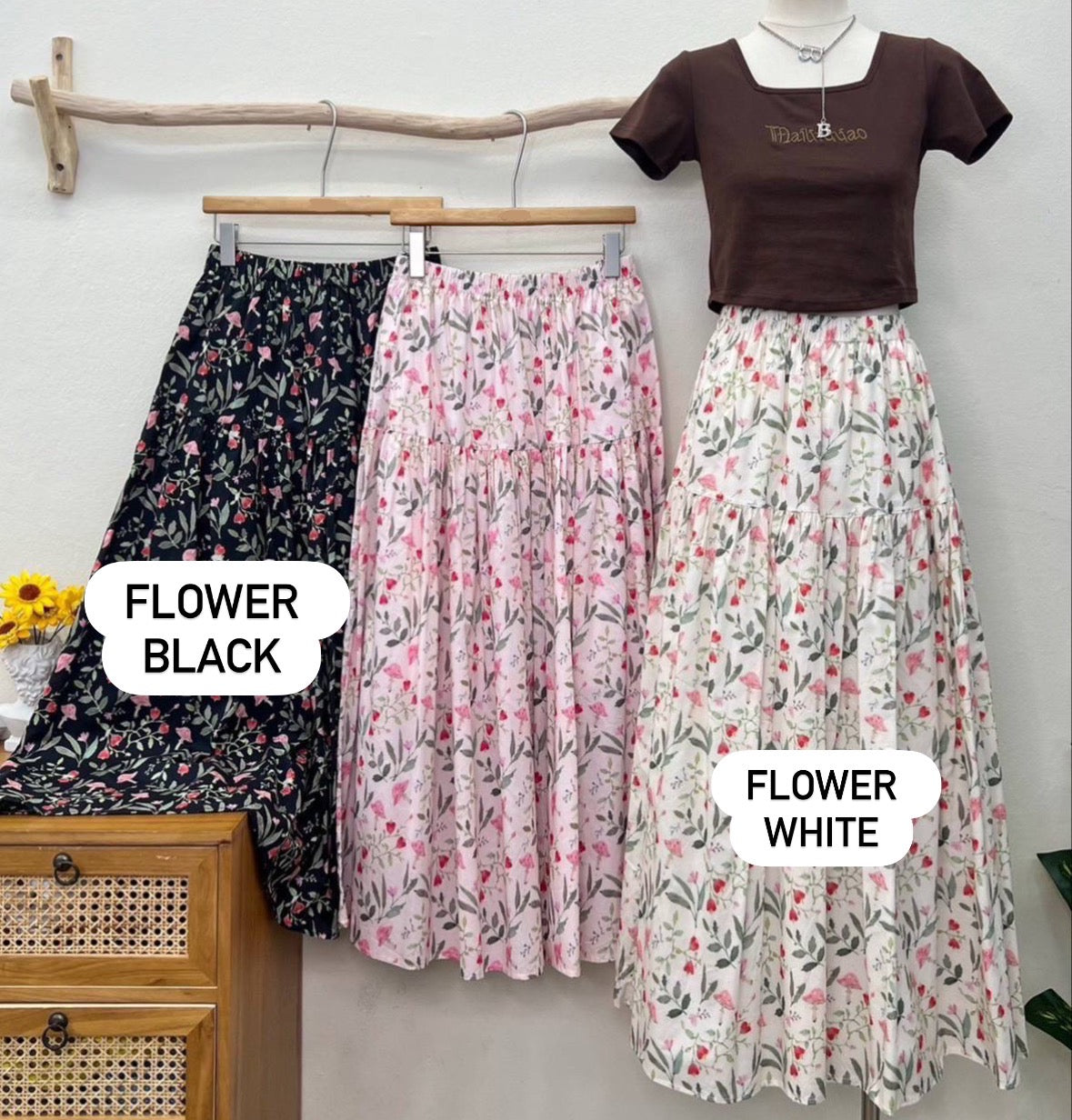 [PO] Floral Skirt
