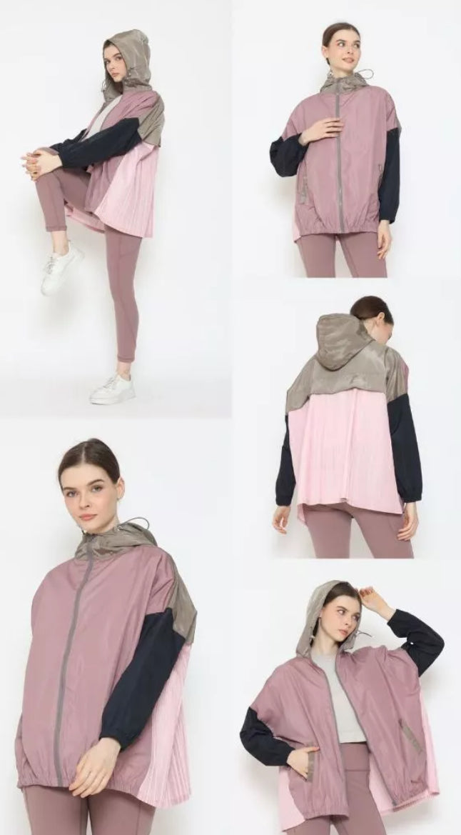 [PO] NEW Activewear Pleated Jacket - Mix Colours
