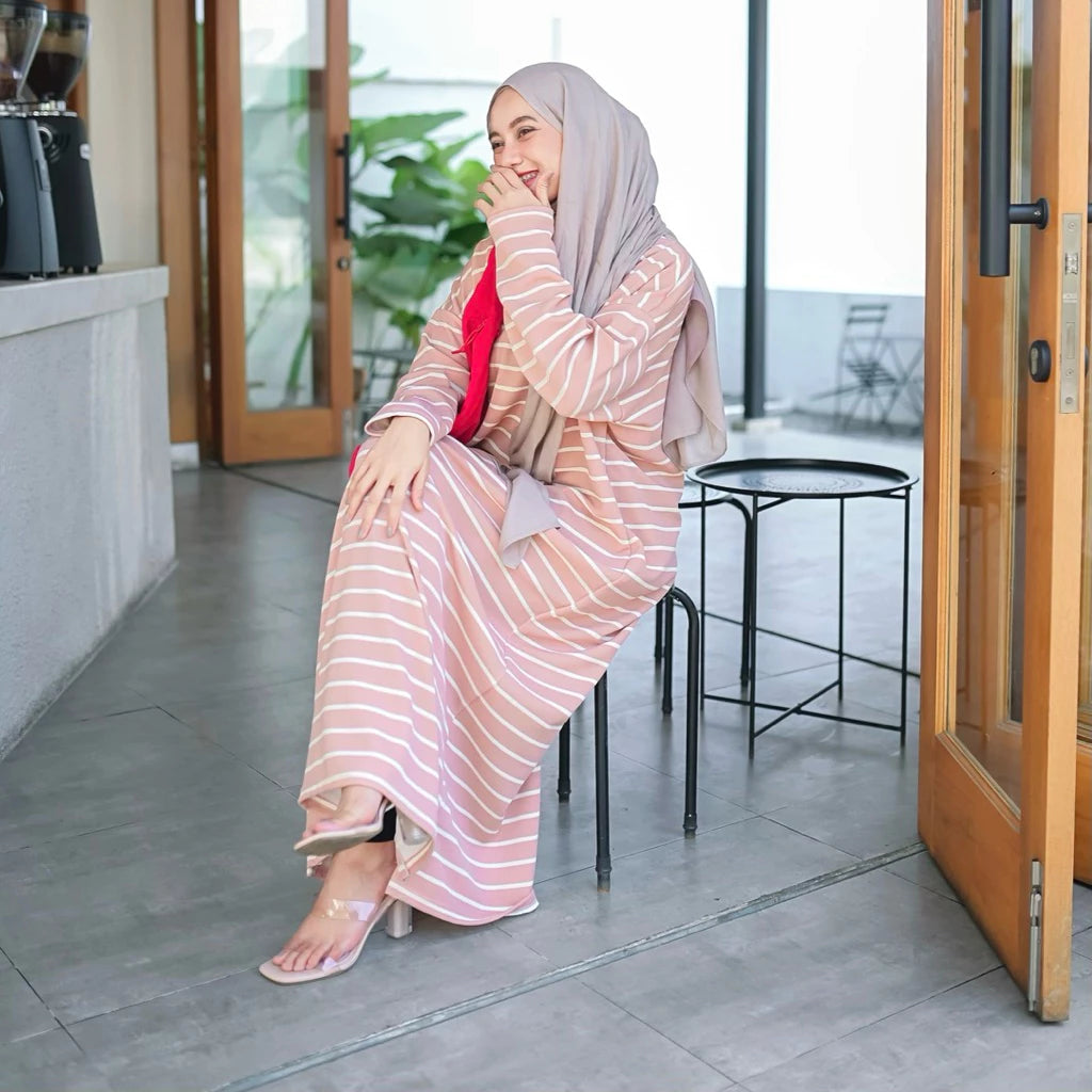 [PO] Stripey Midi Dress